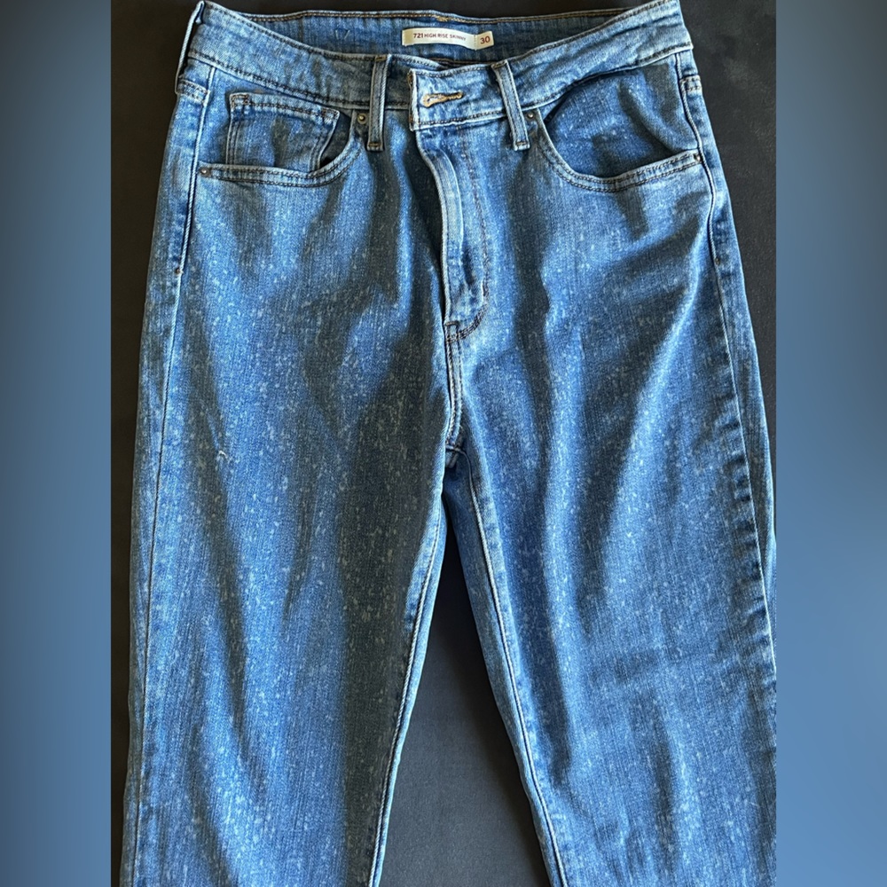 High rise skinny Levi jeans